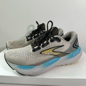 Brooks Glycerin 21 Shoes Mens Sz 10 D Coconut Forged Iron Yellow Running Sneaker